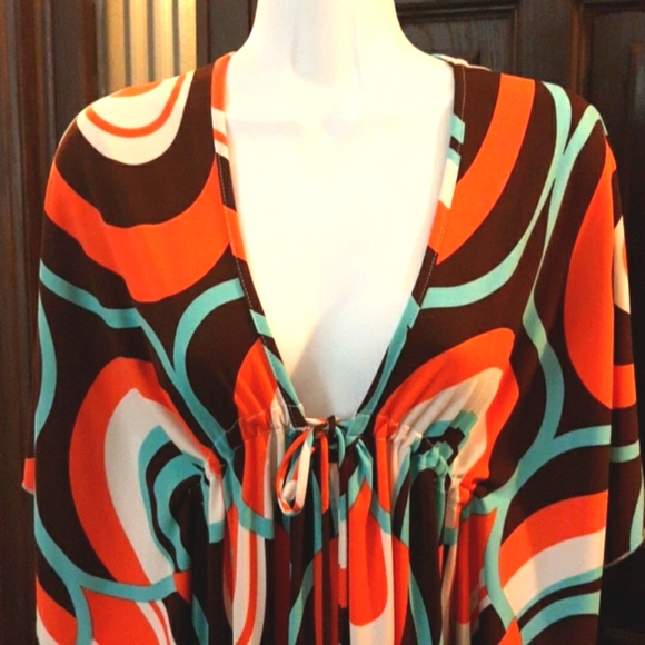 MOD PRINT MINI DRESS - Picture 2 of 5